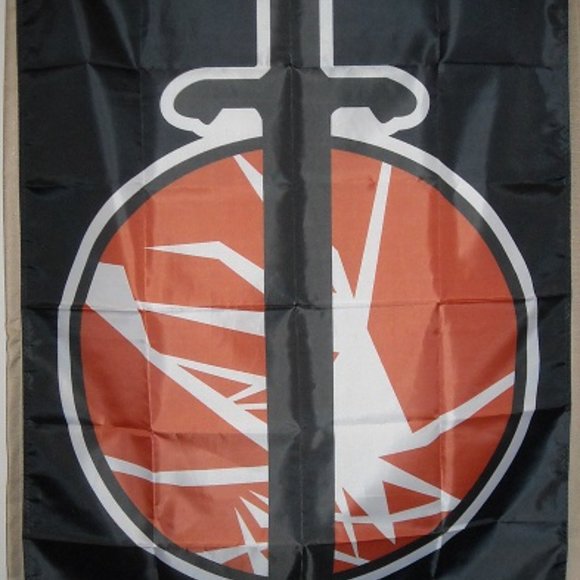 M.A.R.S. MARS G.I. Joe Adventure Team 3'x5' black vertical Flag Banner Cobra - Picture 2 of 2